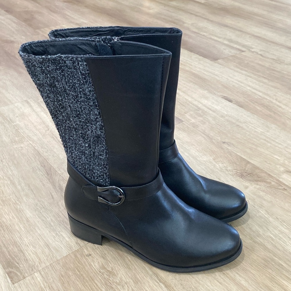 NEW Women’s Propet Tessa Leather Mid Calf Extra Wide Width Boots